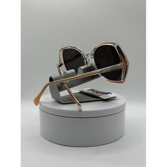 True Vintage Oversize Sunglasses NOS Nana Style Peach Plastic Oleg Cassini #262 main image 5